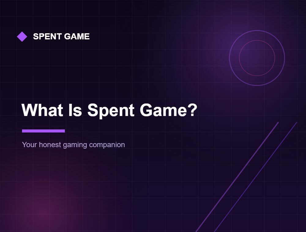 What is Spent Game - independent gaming blog